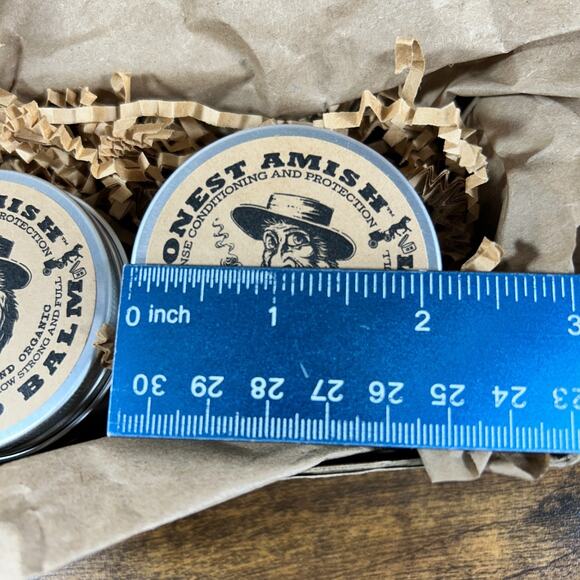 Honest Amish Beard Balm 4 oz TOTAL SET OF 2 2oz each - Picture 3 of 8